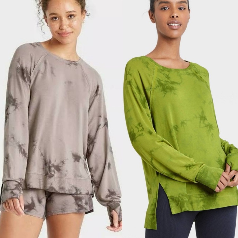 *Set of 2* JoyLab Tie-Dye Pullovers